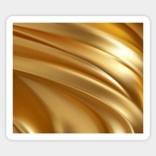 Golden luxury pattern with metallic luster 1 Sticker